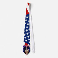 Statue of Liberty with Fireworks for 4th of July Neck Tie