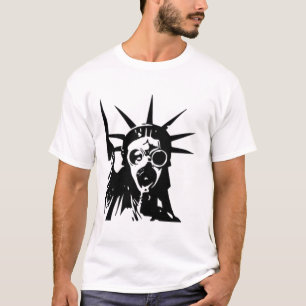 Statue of Liberty with Gas Mask T-Shirt