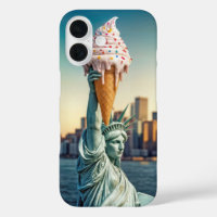 Statue of Liberty With Ice Cream Cone