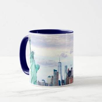Statue Of Liberty With World Trade Center Mug by iconicnewyork at Zazzle