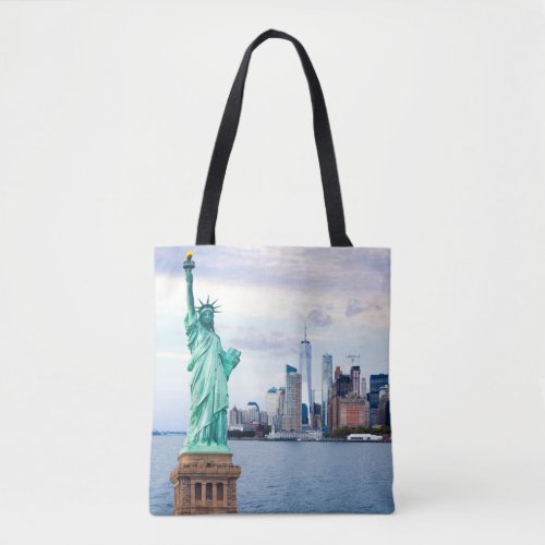 Statue of Liberty with World Trade Center Tote Bag