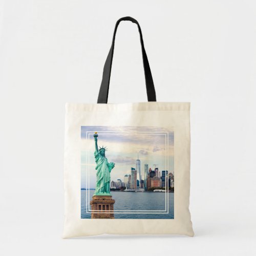 Statue of Liberty with World Trade Center Tote Bag