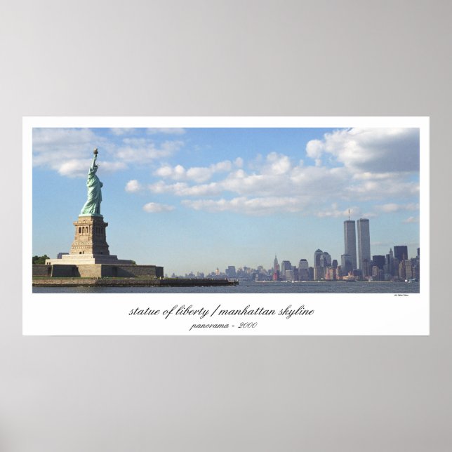 Statue of Liberty  World Trade Center Print (Front)