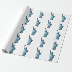 Statue of liberty wrapping paper