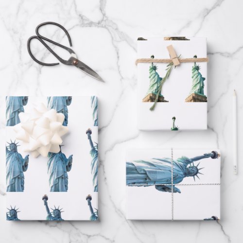 Statue of liberty  wrapping paper sheets