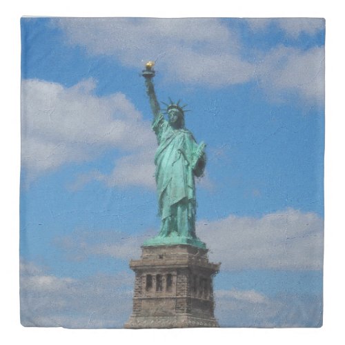 Statue of Libery NYC Duvet Cover