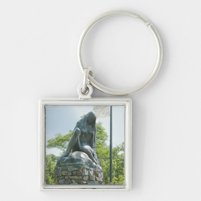 Statue of Lorelei Keychain (Front)