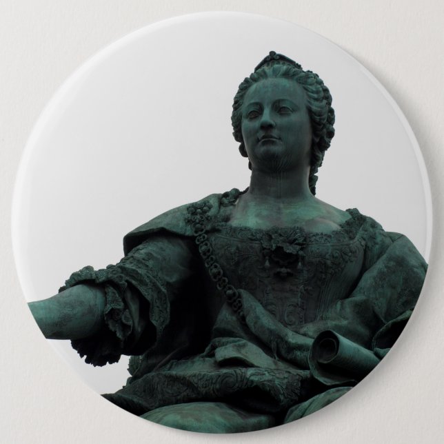Statue Of Maria Theresia Button (Front)