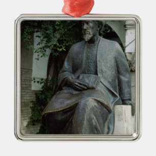 Statue of Moses Maimonides Metal Ornament