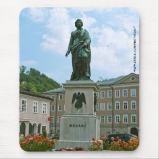 Statue of Mozart in Salzburg Mouse Pad