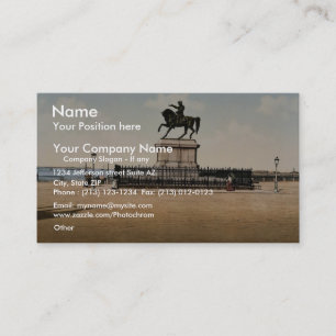 Statue of Napoleon I, Cherbourg, France classic Ph Business Card