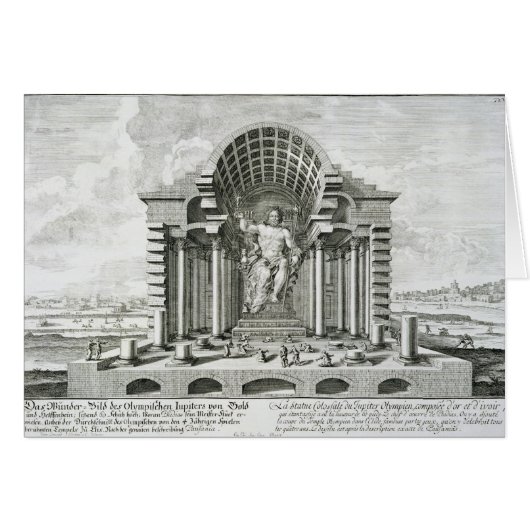 Statue of Olympian Zeus, made by Phidias in gold a (Front Horizontal)