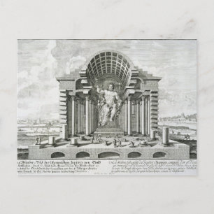 Statue of Olympian Zeus, made by Phidias in gold a Postcard