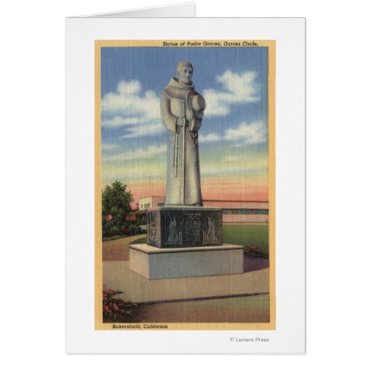Statue of Padre Garces in Garces Circle Cards (Front)