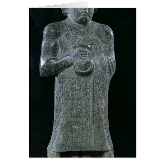 Statue of Prince Gudea, c.2150 BC Cards (Front)