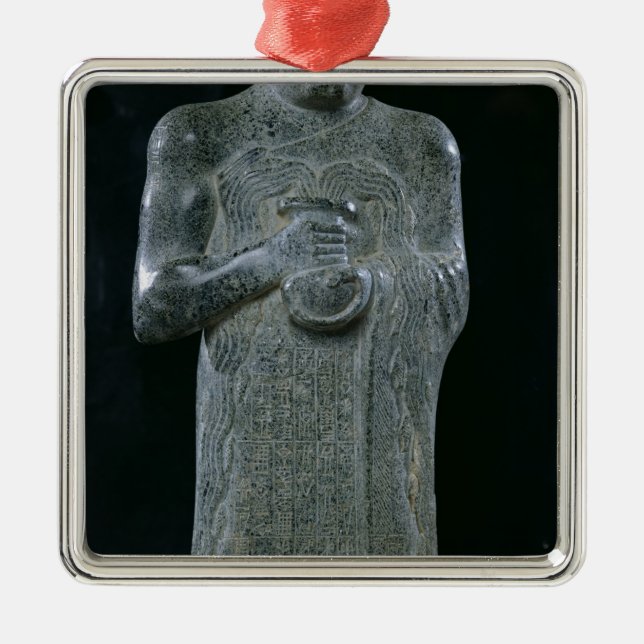 Statue of Prince Gudea, c.2150 BC Metal Ornament (Front)