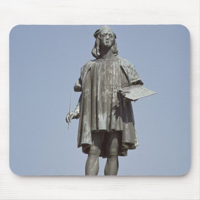 Statue of Raphael Sanzio of Urbino, 1897 Mouse Pad (Front)