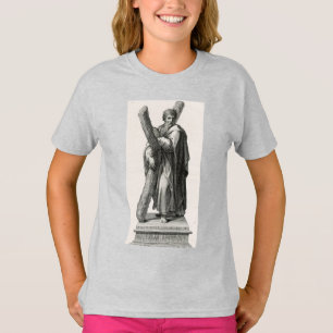Statue of Saint Andrew Apostle with cross T-Shirt