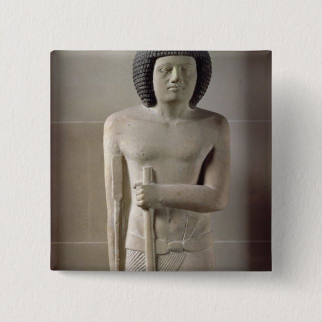 Statue of Sepa, Old Kingdom (painted limestone) Button (Front)