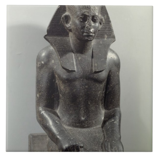 Statue of Sesostris III (1887-49 BC) as a young ma Tile (Front)