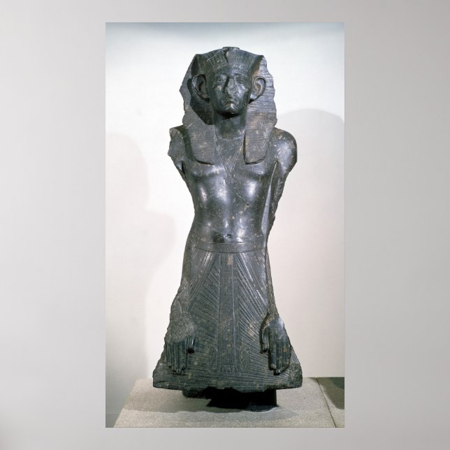 Statue of Sesostris III  in middle age Poster (Front)