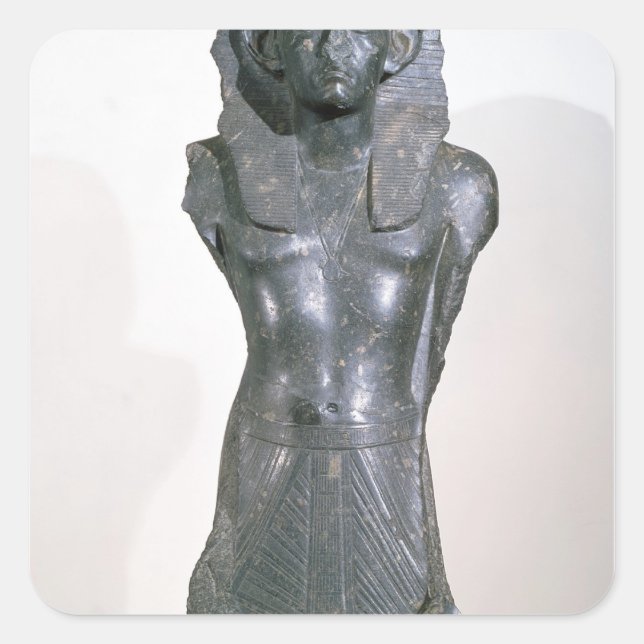 Statue of Sesostris III  in middle age Square Sticker (Front)