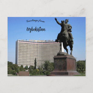 Statue of Tamerlane Tashkent Uzbekistan Postcard