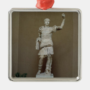 Statue of the Emperor Trajan (53-117 AD) (marble) Metal Ornament