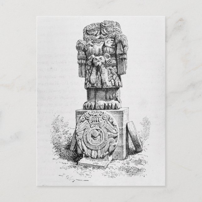 Statue of the Goddess Coatlicue Postcard (Front)