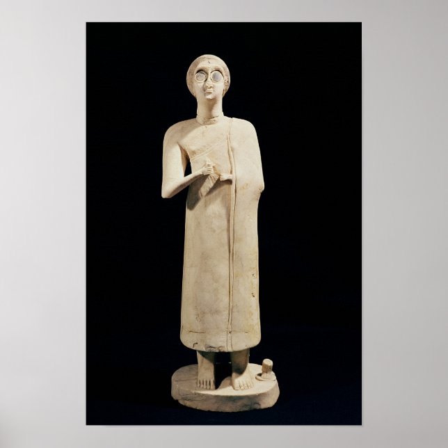 Statue of the Great Goddess, from Tell Asmar Poster (Front)