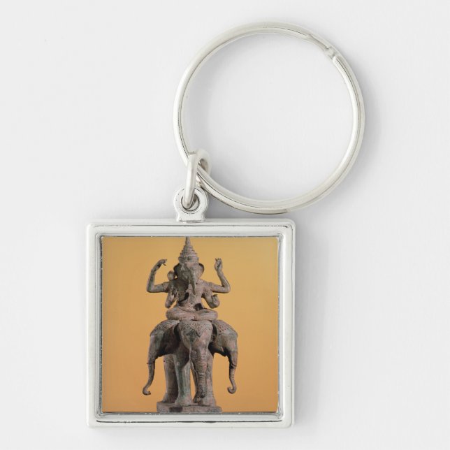 Statue of the Hindu God Ganesh Keychain (Front)