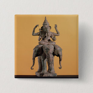 Statue of the Hindu God Ganesh Pinback Button