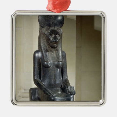 Statue of the lion_headed goddess Sekhmet from th Metal Ornament