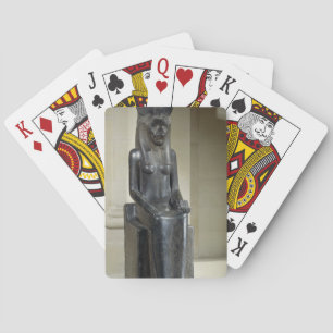 Statue of the lion-headed goddess Sekhmet, from th Poker Cards