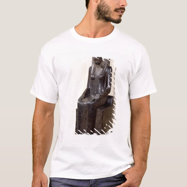 Statue of the lion-headed goddess Sekhmet T-Shirt (Front)
