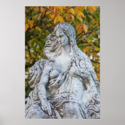 Statue Of The Loreley Mermaid Poster