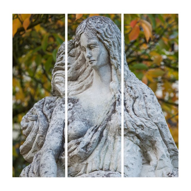 Statue Of The Loreley Mermaid Triptych (Front)