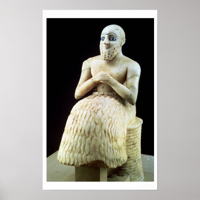 Statue of the official Ebih-Il, from the Temple of Poster (Front)