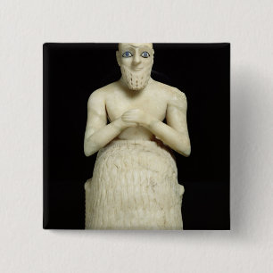 Statue of the official Ebih-Il Pinback Button
