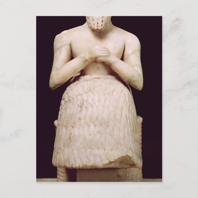 Statue of the official Ebih-Il Postcard (Front)