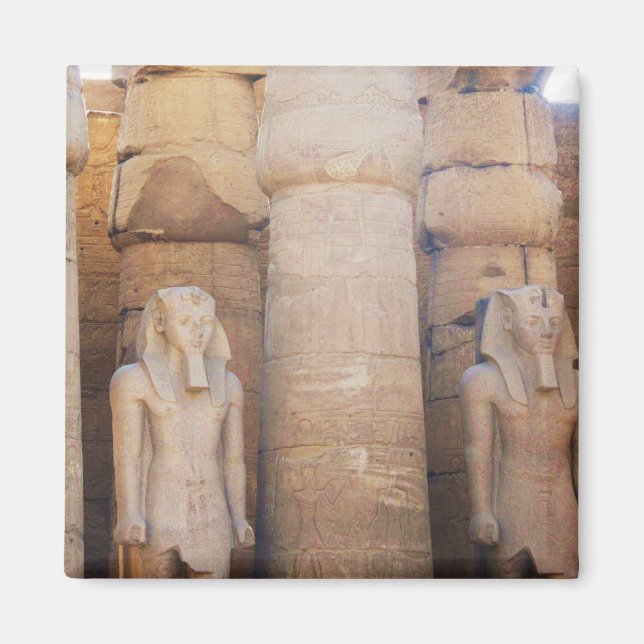 Statue of the Pharaoh Ramses II, Luxor Temple Magnet (Front)