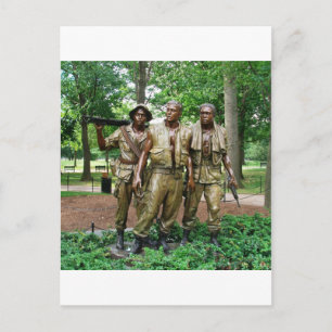 Statue of the Three Servicemen Vietnam Soldiers Postcard