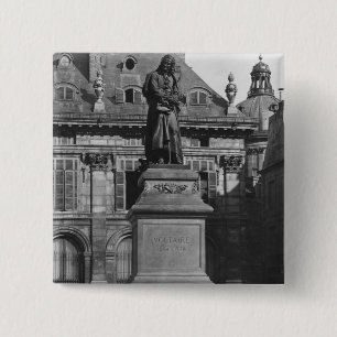 Statue of Voltaire Button