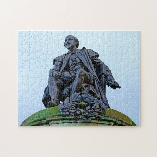 Statue of William Shakespeare Jigsaw Puzzle (Horizontal)