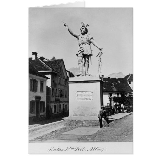 Statue of William Tell, c.1860-90 Cards (Front)