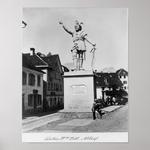 Statue of William Tell c1860_90 Poster