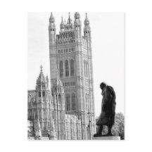 Statue of Winston Churchill in London