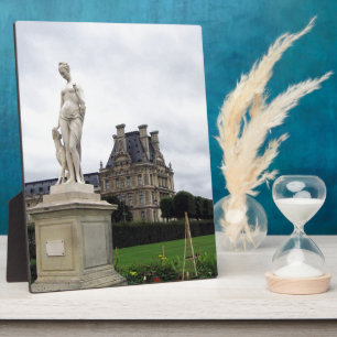 Statue on the Louvre Grounds Plaque