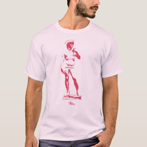 Statue Say the F Word  Pink T_Shirt