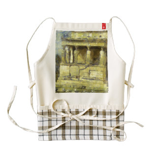 Statues at the Acropolis in Athens Zazzle HEART Apron